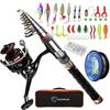 Sugarman Fishing Fishing Carbon Telescopic Fishing Spinning Fishing Fishing Line For Fishing Rod Storage Bag and Japanese Instruction Manual Sea River