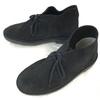 Suede Leather Crepe Desert Chukka Boots Black 41 / 6.5 / 25.5(USED)