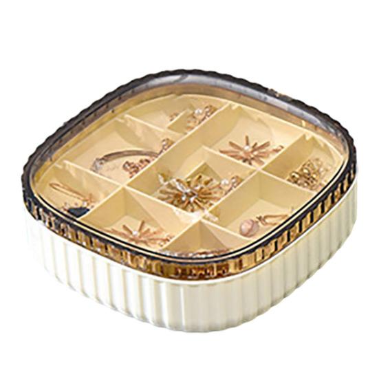 Multi Layer Mini Jewelry Organizer Display Travel Jewelry Case with Transparent Lid Earrings Necklace Ring Portable Jewelry Box