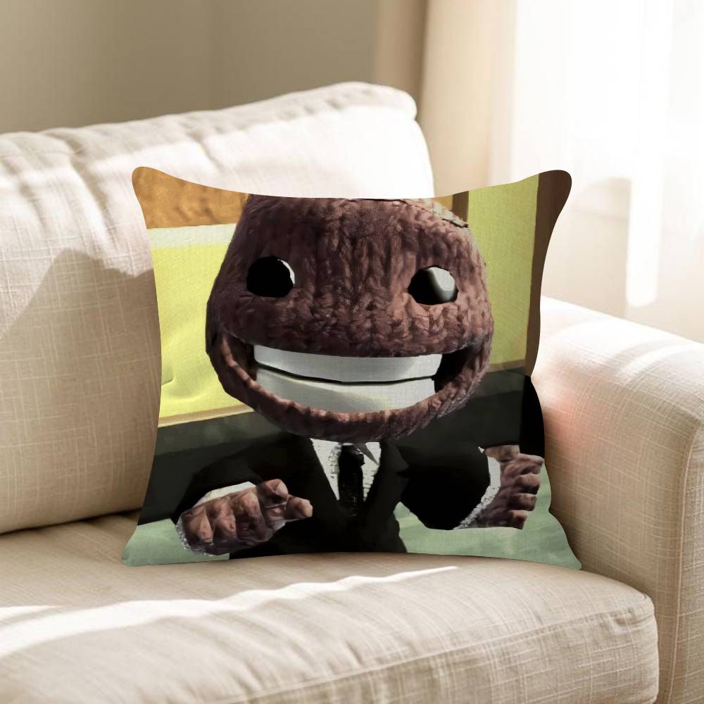 Забавная подушка-чехол Sackboy из LBP Наволочка для подушки Гостиная Диван Домашний декор На заказ