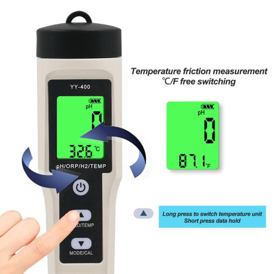 PH-метр, цифровой тестер качества воды, высокая точность, водонепроницаемый, с питанием от батареи, портативный тестер PH для питьевой воды, ручка