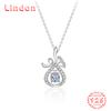 Lindon S925 из стерлингового серебра с муассанитом, роскошное индивидуальное ожерелье с подвеской, женское классическое ожерелье Tide Sugar, полное дикой цепочки на ключицы