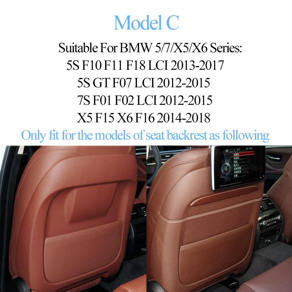 Updated New Model Seat Backrest Rear Pocket Leather Panel Cover For BMW 5 5GT X5 X6 6 GT 7 Series F10 F07 F01 F02 F15 2013-2018