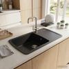 Kitchen Sink Single Bowl Granite 78 x 50 x 31 cm Graphite