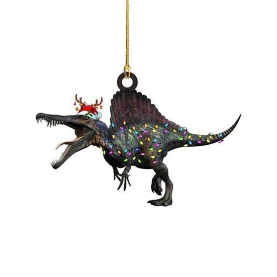 Dinosaur Car Hanging Decoration Christmas Festive Tree Trendy Various Styles Ornament for Home Scene Layout