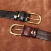 Ремень женский индивидуальный тренд кожаный пряжка первый слой коровья кожа ретро и мода универсальный ремень женский