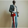 Женские прямые брюки с бархатной тесьмой Y2k Vintage Washed Commuter Cotton High Waist Jeans 2025 Early Spring New