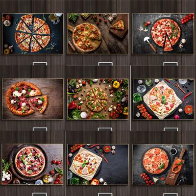 Вкусная пицца, картины на холсте, овощная пицца, итальянская настенная живопись, постеры с едой и принты для украшения кухни ресторана