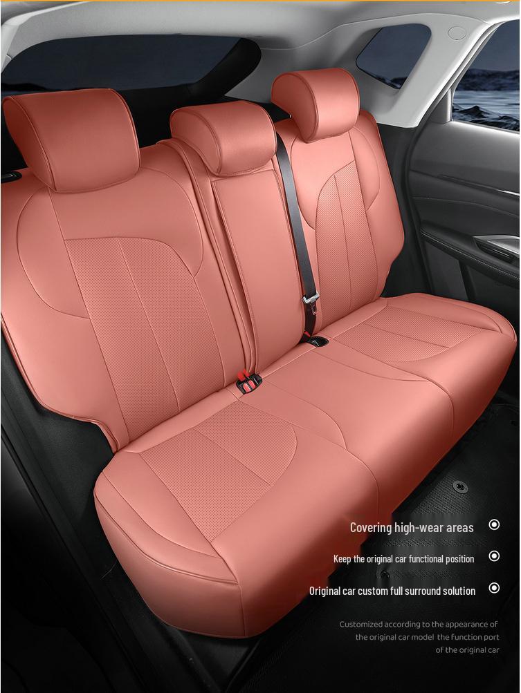 UNIZ Специальная подушка для автомобильного сиденья из натуральной кожи - Универсальная посадка, Четыре сезона, Новая модель