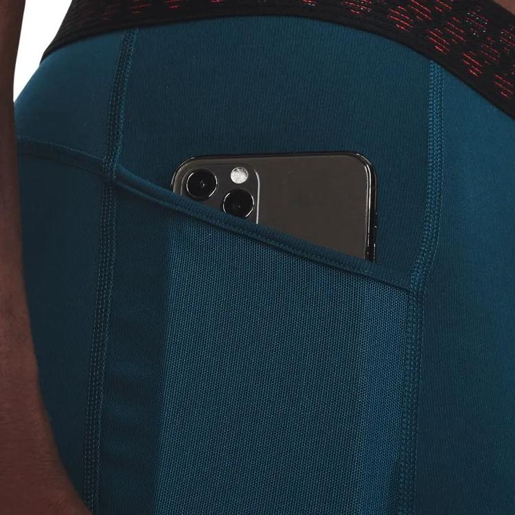 Under Armour Rush ColdGear Compression Training Leggings Men Bottoms Blue 1366060-413