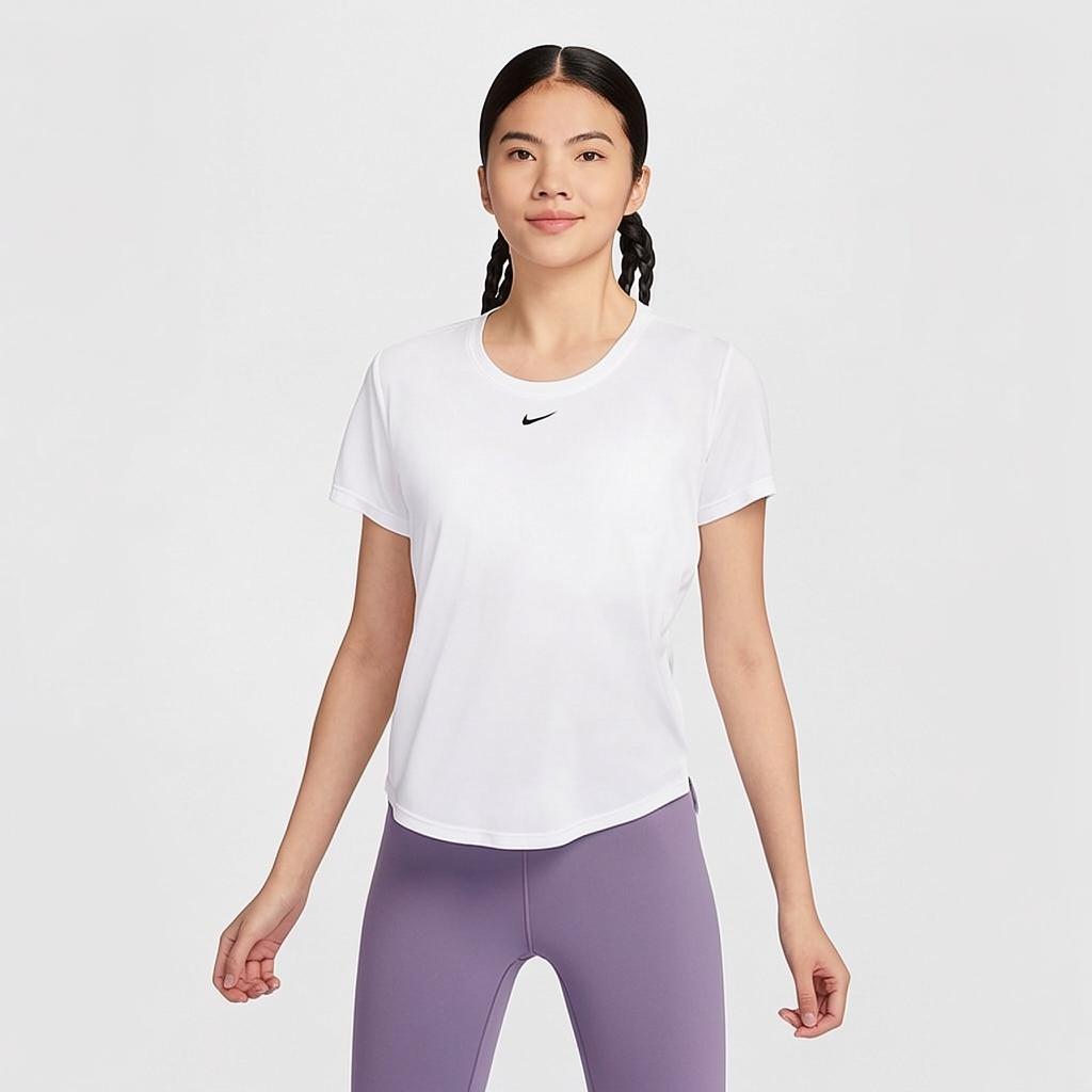 Women's Nike T-Shirts Women's White Crew Neck Moderate