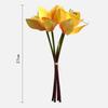 Magnolia Simulated Orchid Bouquet Real Touch Silk Fake Flower  Wedding Decoration