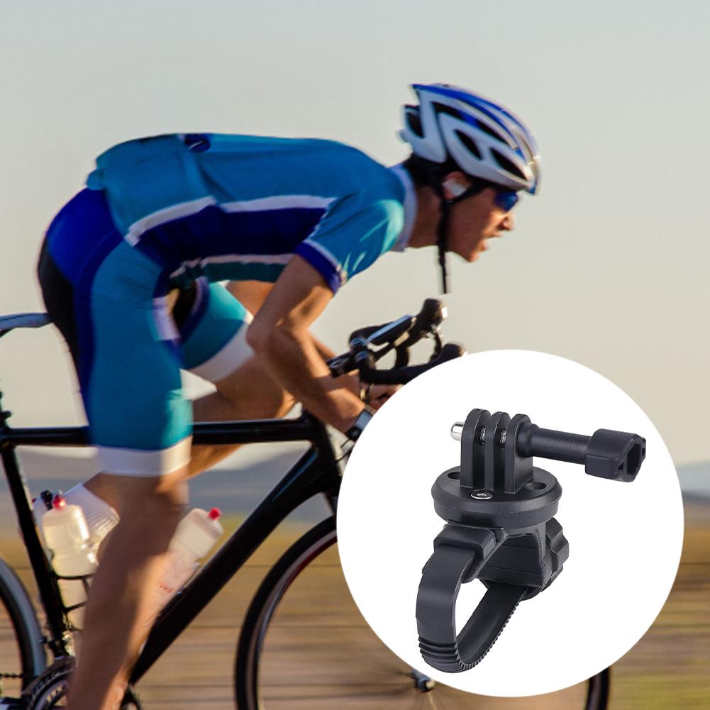 Крепление для камеры на руль велосипеда, универсальный держатель для велосипедной камеры, противоскользящее крепление для экшн-камеры для круглого плоского руля велосипеда