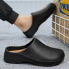Men Summer Slipper Flip-Flop Waterproof Oil-Proof Anti-Slip Chef Shoes Comfortable Breathable Sandals EVA Soft Garden Shoes