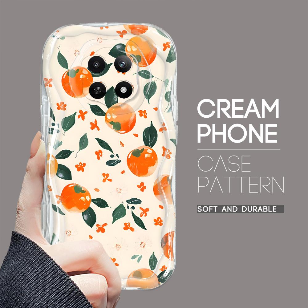 Мультяшный узор кремовая текстура чехол волнистый край мягкий силиконовый чехол для телефона OPPO Reno Realme OnePlus Vivo