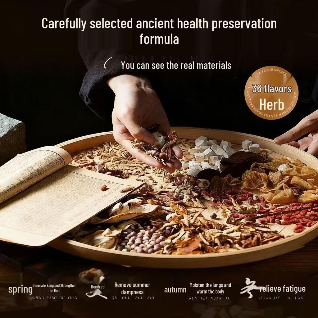 Травяная ванночка для ног с полынью и сычуаньским перцем - Порошок для изгнания холода и улучшения сна