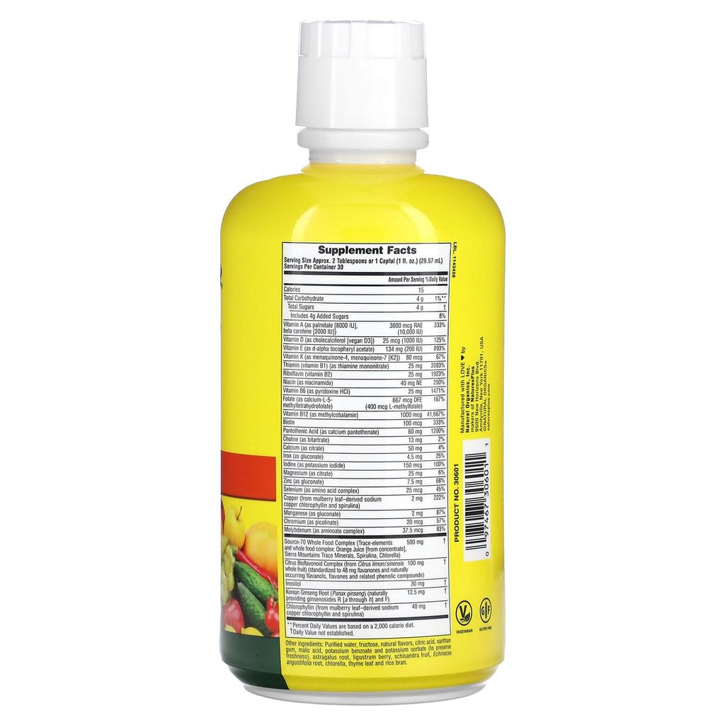Source Of Life, Liquid Multivitamin & Mineral Supplement, Tropical Fruit, 887.10 Ml (30 Fl Oz)