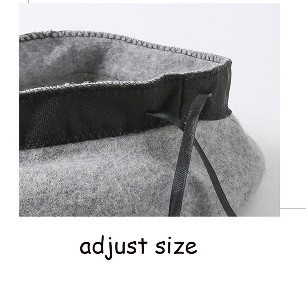 Color Kids Caps Flattish Cap Warm Hat Baby Wool Hat Girl Beret Children's Caps Children's Beret