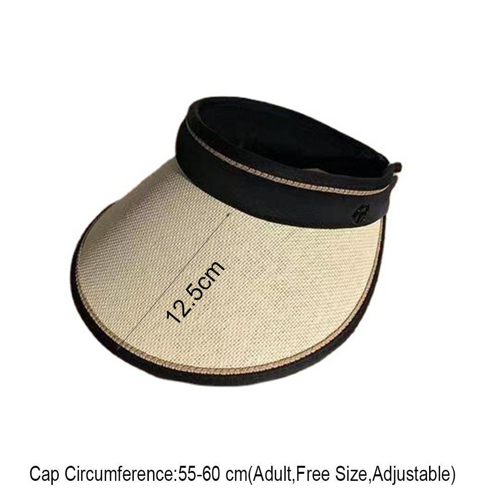 Летние козырьки с открытым верхом, с широкими полями, защита от УФ-лучей, повседневные солнцезащитные шляпы, пляжная шляпа, соломенная шляпа