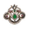 Vintage Crystal Flower Brooch Women's Jewelry Antique Gold Color Brooch