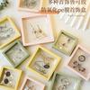 Подвесная коробка шкатулка для украшений упаковочный пакет хранение прозрачная антиокислительная ПЭ пленка серьги серьги ожерелье браслет украшения тонкая рамка