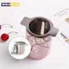 Tea Infuser Stainless Steel Coffee Tea Strainer With Lid Grid Binaural Net Leak Tea Mesh Tea Filter Tea Accessory