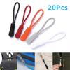 20 Pcs Colorful Zipper Pull Cord Zip Puller High-quality Replacement Ends Lock Zips Travel Bags Clip Buckle Sport Garment Parts