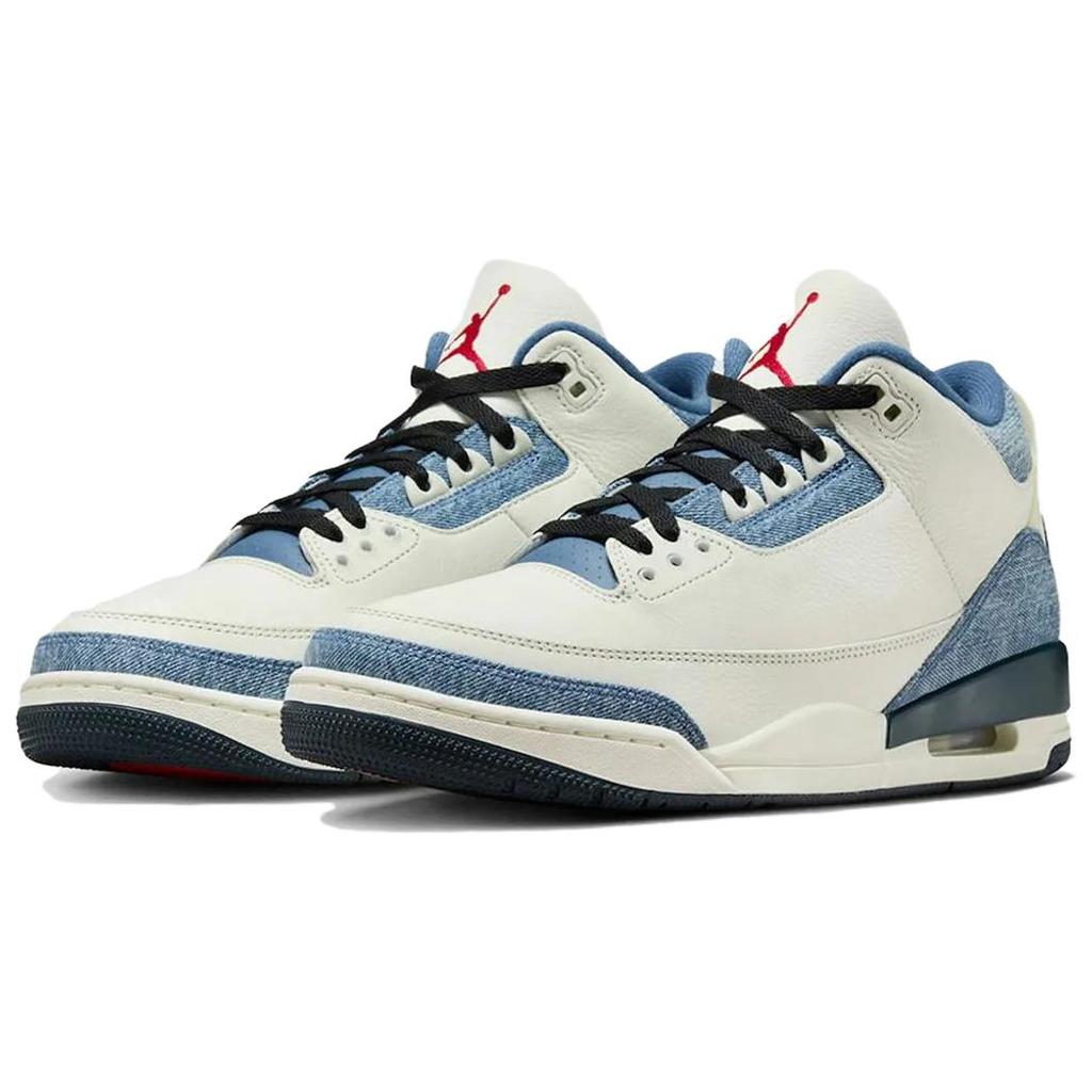 Air Jordan 3 Retro All-Star Unisex Sneakers Cream Denim Sail-Gym-Red-Ocean-Fog IR0912-400