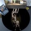 CR7 pattern round rug,Carpet Rug for Living Room Bedroom Playroom ,Non-slip Floor Mat,Holiday Gifts and Birthday Gifts.