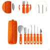8 предметов Хэллоуин тыква резьба инструменты набор для лепки прочный с портативной сумкой еда