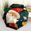 1pc Christmas Santa Claus Automatic Open/Close Umbrella, Portable Folding umbrella for Everyday Use yy250826069