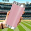20Oz Stainless Steel Double Wall Insulated Tumblers Vacuum cup with Straw and Lid  keep Cold Hot Drinking water bottle 10colors