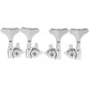 Wilkinson Open Gear Gear Ratio Spool Peg for Ibanez Style Electric Chrome L2+R2 201 4-String Bass,