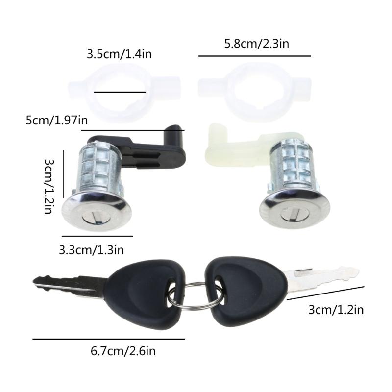 Цилиндр дверного замка для MOVANO 98-16 7701470944 Цилиндр дверного замка с 2 сменными аксессуарами для ключей