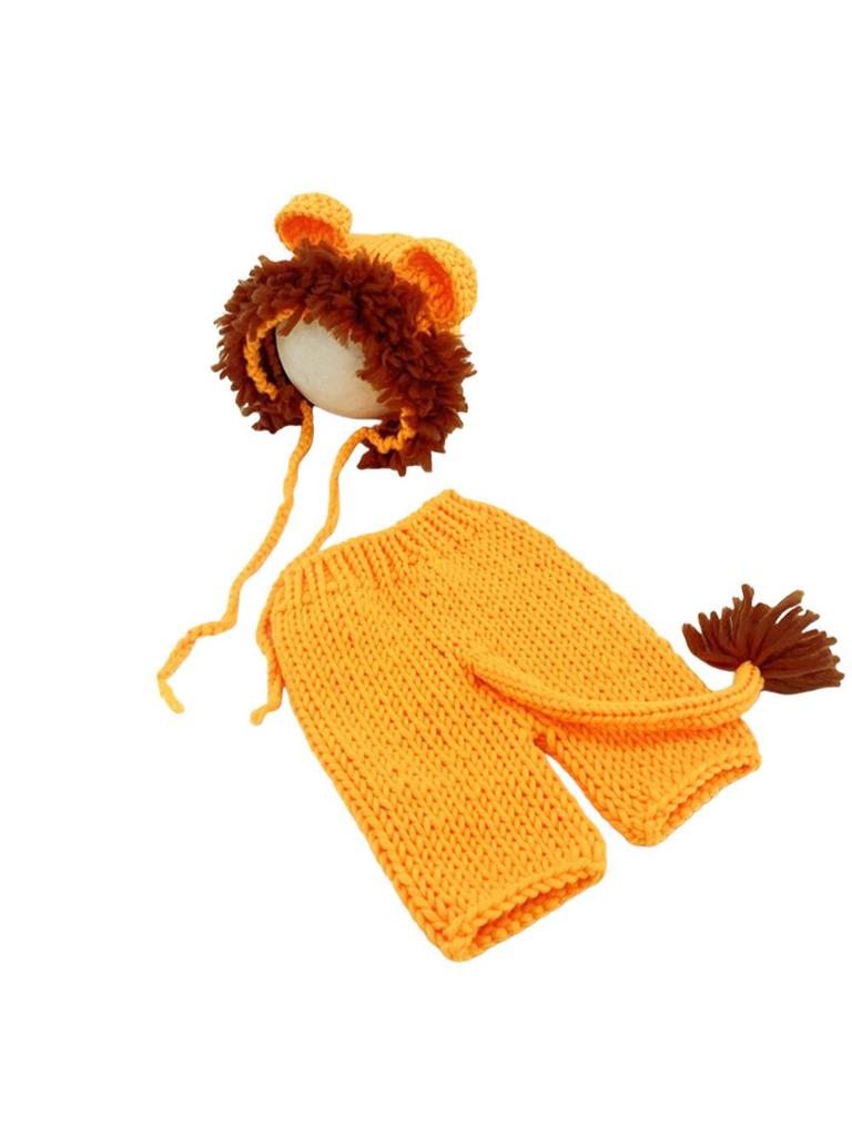 Костюм Малыша Короля Льва: Оранжевый костюм льва с реквизитом для детской фотографии