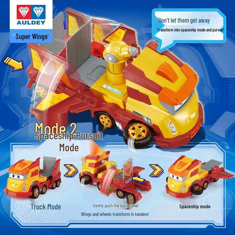 Суперкрылья Джетт Трансформирующийся Робот Грузовик и Космический Корабль Набор Игрушек