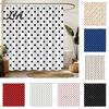Easy Install Shower Curtains for Home Polka Dot Curtain with Hooks, Waterproof Fabric Bathroom Curtain, Retro Bath Bathtub Decor, Washable,