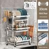304 Stainless Steel Multi-functional Dish Drying Rack for Plates and Bowls