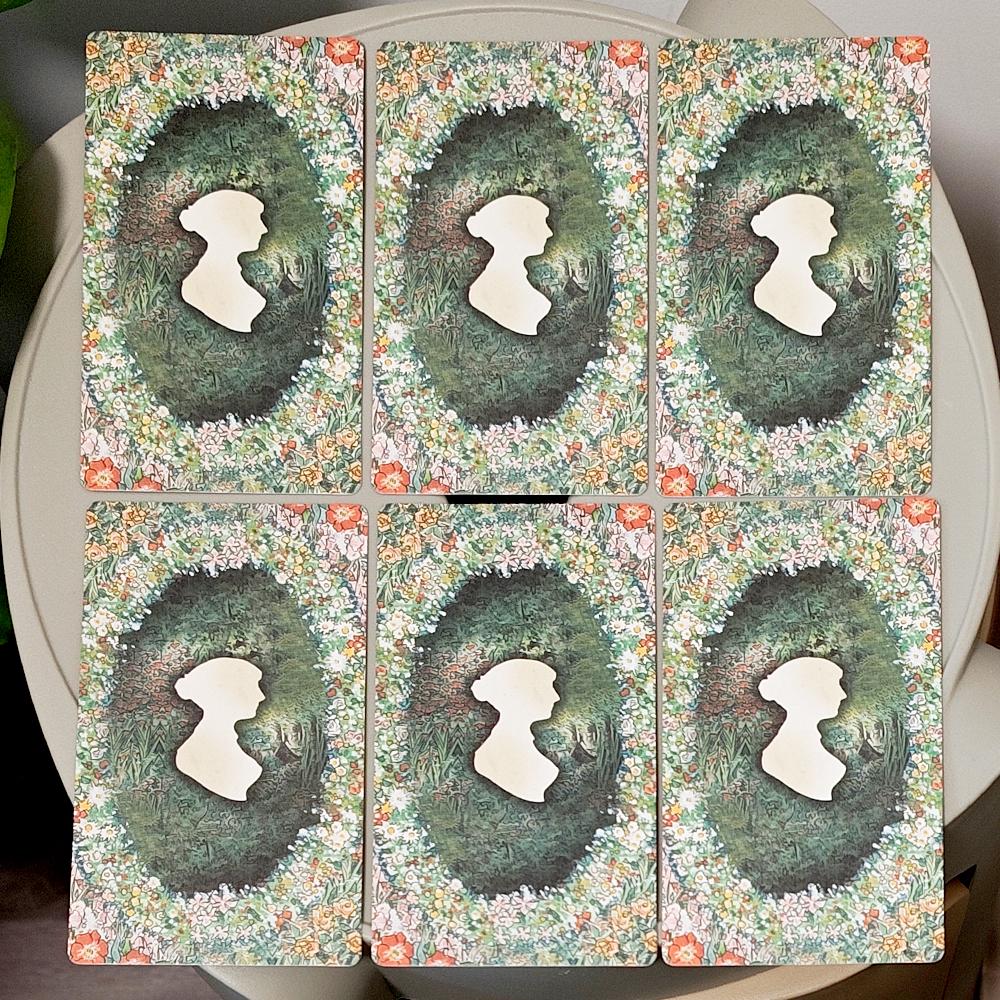 Таро Джейн Остин в жесткой коробке - Колода для гадания в стиле романтики Регентства 12*7 см для любителей литературы, колода из 78 карт