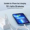 Совместимо с 30-ваттным PD-зарядным устройством Apple, быстрой зарядной головкой и кабелем данных для iPhone 16/14/8. Сертифицировано по национальному стандарту.