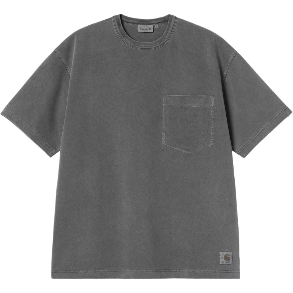 Carhartt WIP SS26 Весна/Лето Футболка с карманом Torion Свободная Стирка Винтажное ощущение Круглый вырез Короткий рукав Футболка Унисекс Топы I035957-89-B7