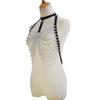 Sexy Pu Leather Multi-layer Chain Chest Chain Metal Leather Bra Top Accessories Body Chain