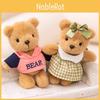Hoodie Dress Teddy Bear Keychain Plush Toy Stuffed Doll Bag Decoration Gift