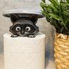 Cute  Raccoon  Toilet   Paper  Holder Playful Bathroom Decor  With  Trash Can  Lid  Cover Unique Gift Idea Funny Home Accessory