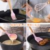 hiino kano Kitchen Utensil Set, Cookware, Baking Utensils, Kitchen Utensils, Heat-Resistant Silicone with Wooden Handles, Dishwasher Safe, Suitable fo