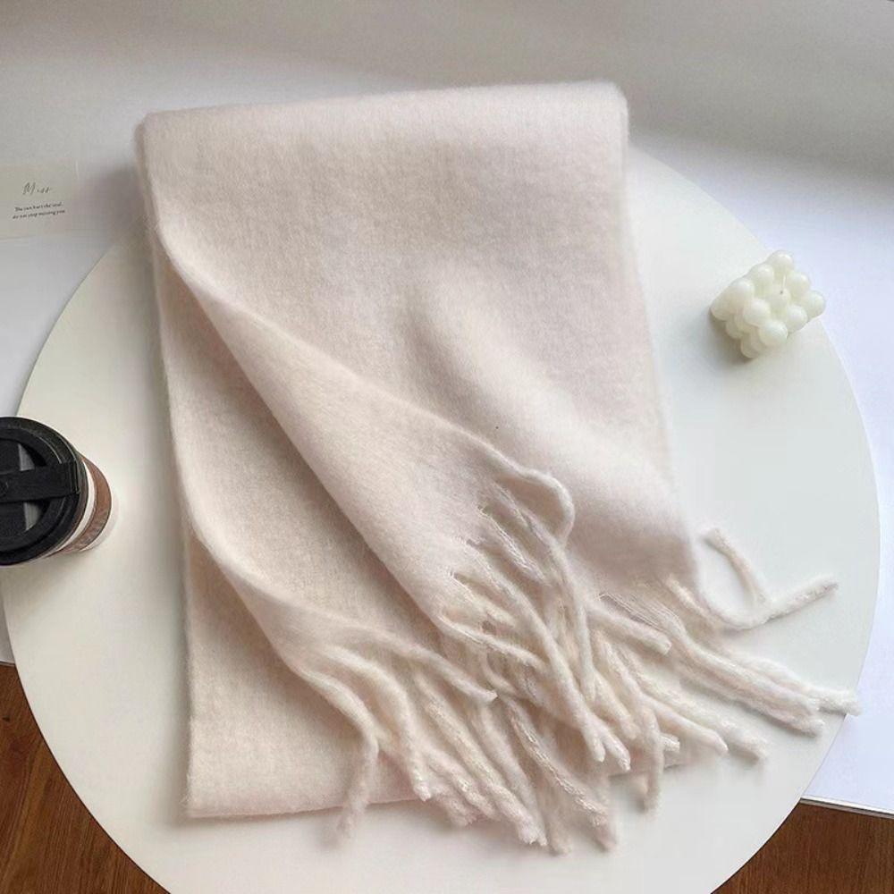 Soft Long Tassel Scarves Warm Fringed Shawls Wrap Winter Cashmere Scarf  Girls