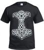 Viking Thor'S Screen Printed Skull Plus Cross Plus Top Unisex T-shirts