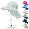 Baby Hat Beach Sun Protection Neck Kids Bucket Hats for Girls Boys Adjustable Children Cap Baby Accessories Spring Summer 6M-6Y