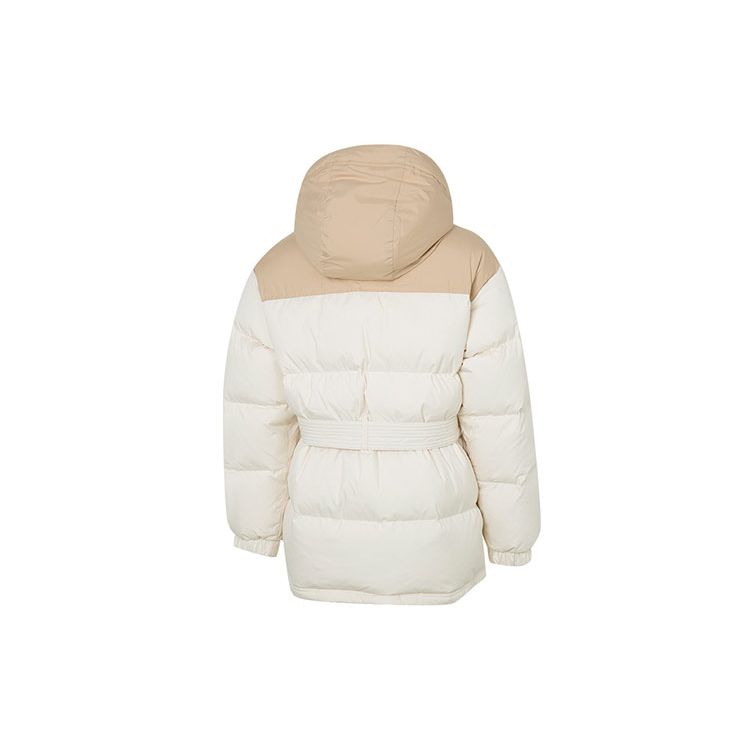 adidas Util Jkt Dw1 кардиган на молнии с капюшоном и цветными блоками, пуховик с длинными рукавами, женская верхняя одежда, бежевый HN2447