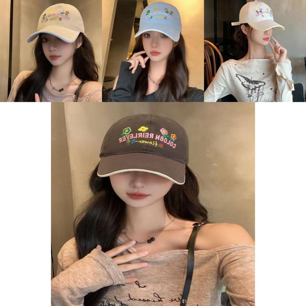 Adorable Floral Pattern Baseball Cap For Women Featuring Soft Cotton Fabric And Breathability